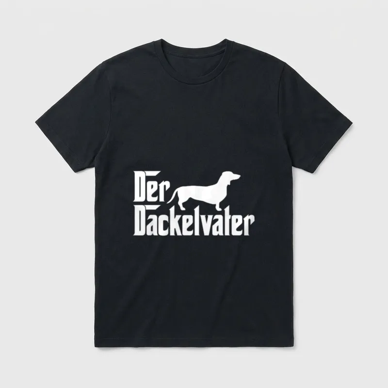 Dackel Dackel Dackel Papa T-Shirt – Klassisches T-Shirt in Schwarz