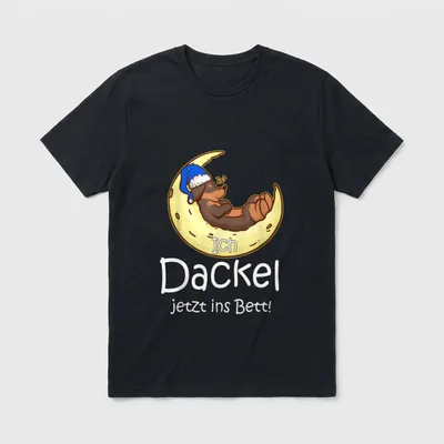 Hund Dackel Offizielles Schlaf Ich T-Shirt – Klassisches T-Shirt in Schwarz