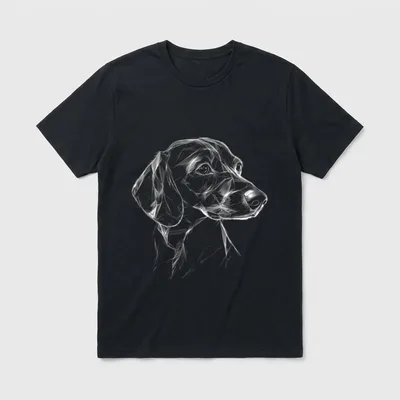 Dackel Hund Motiv Pet T-Shirt – Klassisches T-Shirt in Schwarz