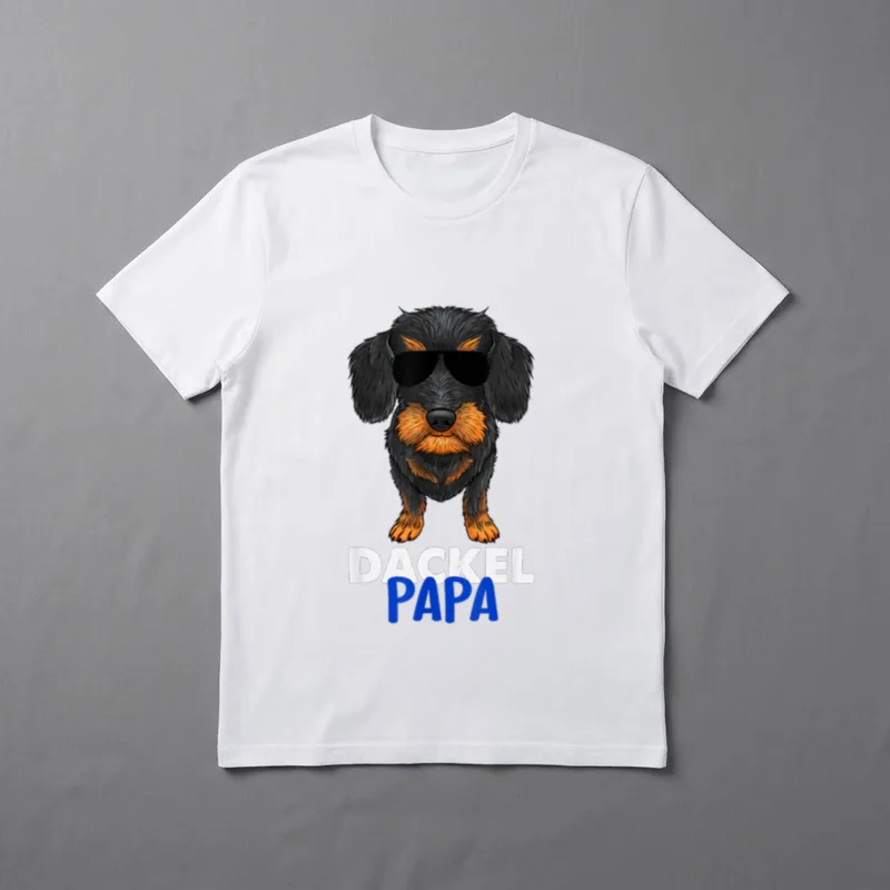 Best Dackel Dad Ever T-Shirt – Klassisches T-Shirt in Schwarz