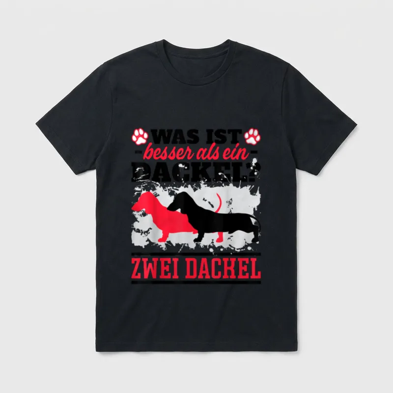 Dackel Spruch Geschenke Dachshund T-Shirt – Klassisches T-Shirt in Schwarz
