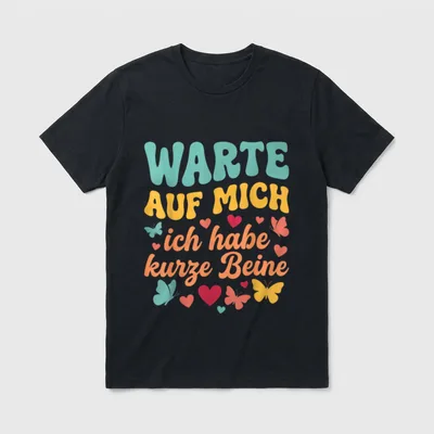 Lustiger Dackel Spruch Kurze T-Shirt – Klassisches T-Shirt in Schwarz