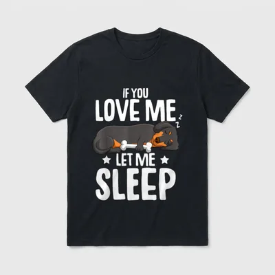 Dackel Hund Dachshund Teckel T-Shirt 0338 – Klassisches T-Shirt in Schwarz