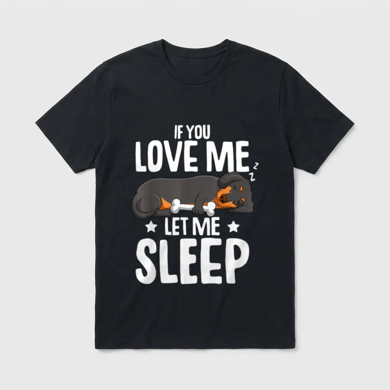 Dackel Hund Dachshund Teckel T-Shirt 0338 – Klassisches T-Shirt in Schwarz