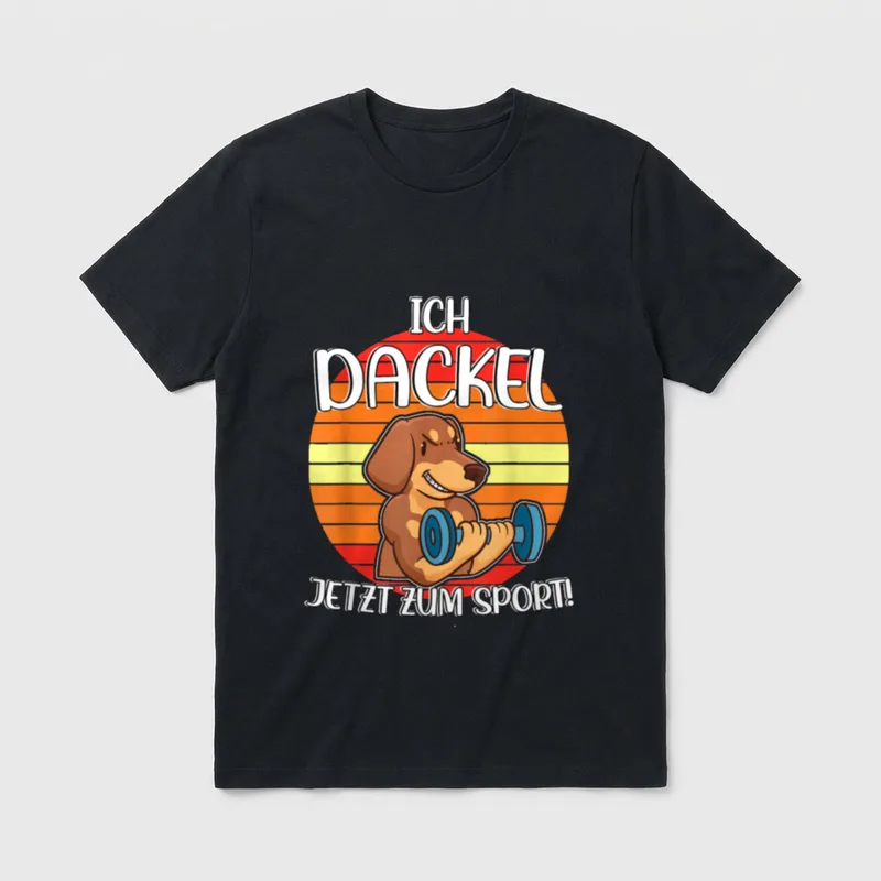 Dackel Offizielles Trainingsshirt Ich T-Shirt – Klassisches T-Shirt in Schwarz