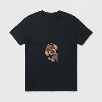 Rauhaardackel Luvthemb für Hundehalter T-Shirt – Klassisches T-Shirt in Schwarz