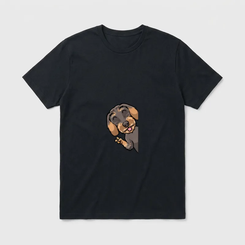 Rauhaardackel Luvthemb für Hundehalter T-Shirt – Klassisches T-Shirt in Schwarz