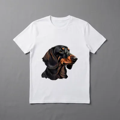 Rauhaardackel Dachshund Hund Hunde T-Shirt – Klassisches T-Shirt in Schwarz