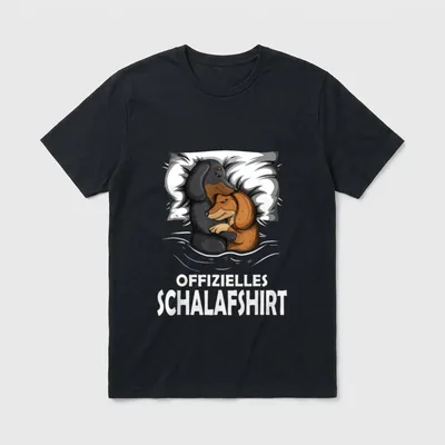 Offizielles Schlafshirt Persönliches Schlafshirt T-Shirt – Klassisches T-Shirt in Schwarz