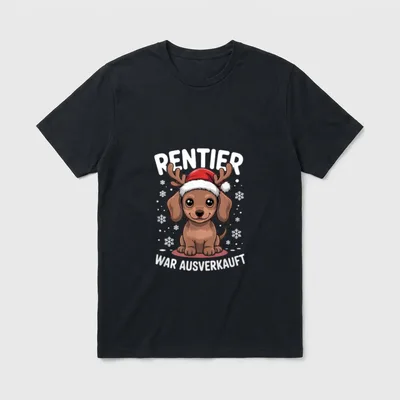 Das Rentier war ausverkauft T-Shirt – Klassisches T-Shirt in Schwarz
