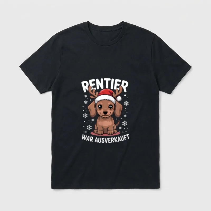 Das Rentier war ausverkauft T-Shirt – Klassisches T-Shirt in Schwarz
