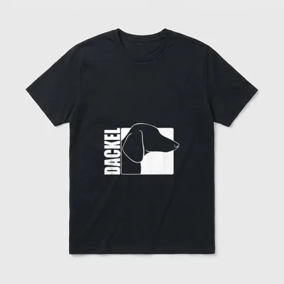 Dackel Profil Hunderasse Hunde T-Shirt – Klassisches T-Shirt in Schwarz