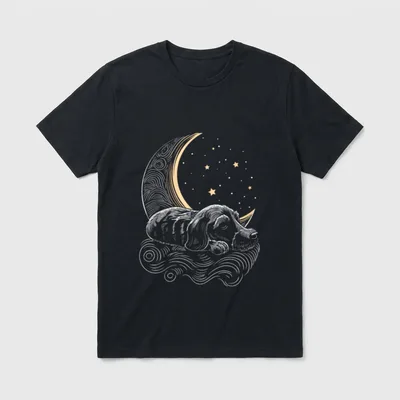 Rauhaardackel Hund Dackel Schlafen T-Shirt – Klassisches T-Shirt in Schwarz