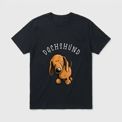 Lustiger Dachshund I Dackel Funshirt T-Shirt – Klassisches T-Shirt in Schwarz