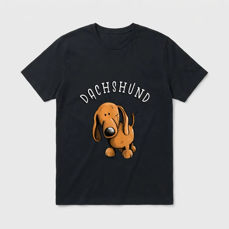 Lustiger Dachshund I Dackel Funshirt T-Shirt – Klassisches T-Shirt in Schwarz