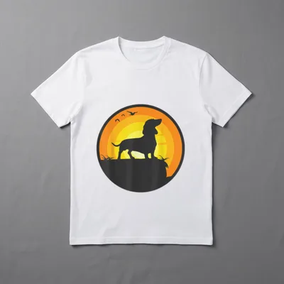 Dackel Männer Frauen T-Shirt – Klassisches T-Shirt in Schwarz