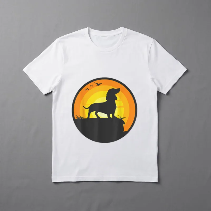 Dackel Männer Frauen T-Shirt – Klassisches T-Shirt in Schwarz