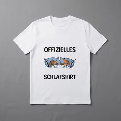 Offizielles Schlafshirt Dackel Hund T-Shirt 0486 – Klassisches T-Shirt in Schwarz