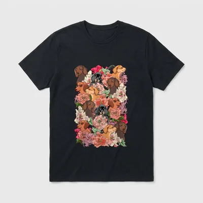 Because Dachshund T-Shirt – Klassisches T-Shirt in Schwarz