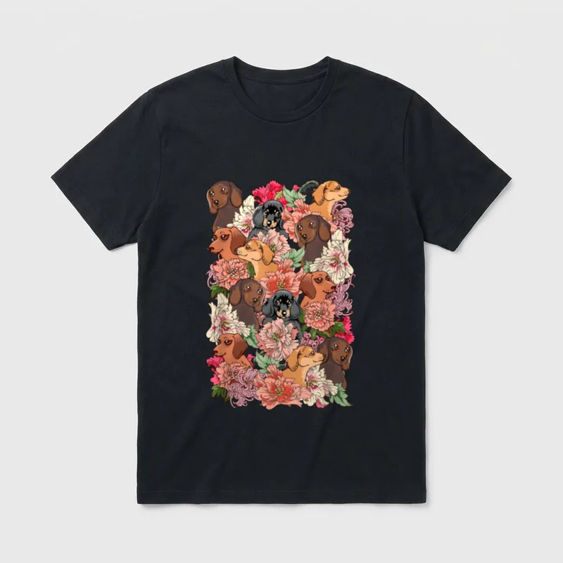 Because Dachshund T-Shirt – Klassisches T-Shirt in Schwarz
