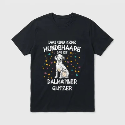 Dalmatiner Shirt Herren – Klassisches T-Shirt in Schwarz