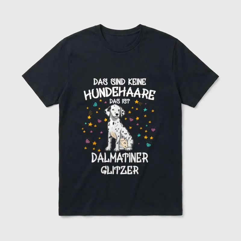 Dalmatiner Shirt Herren – Klassisches T-Shirt in Schwarz
