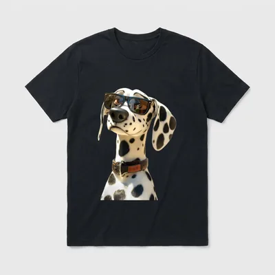 Dalmatiner mit Sonnenbrille Hunde T-Shirt – Klassisches T-Shirt in Schwarz