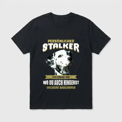 Dalmatiner Dalmatiner Hund T-Shirt – Klassisches T-Shirt in Schwarz