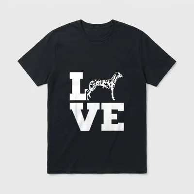Dalmatiner Liebe T-Shirt – Klassisches T-Shirt in Schwarz