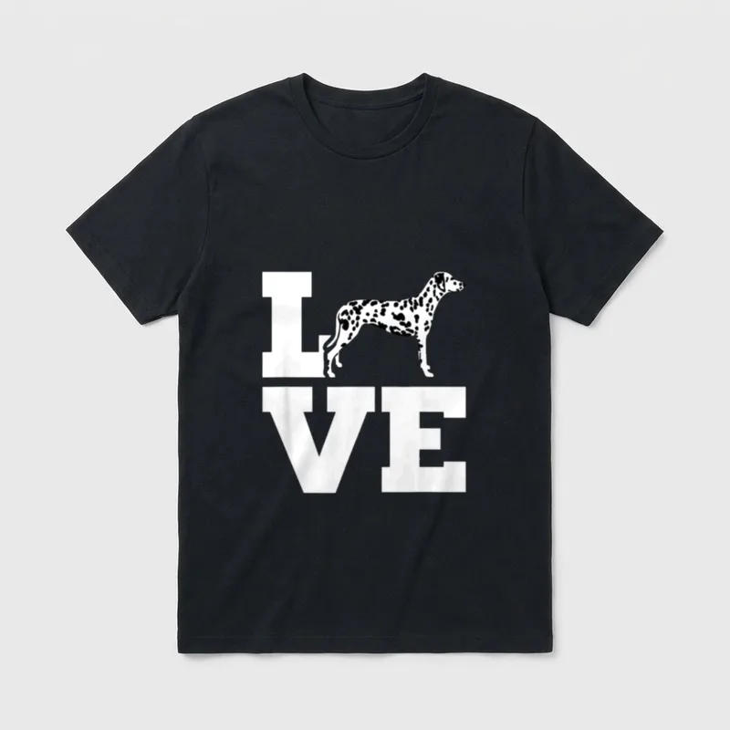 Dalmatiner Liebe T-Shirt – Klassisches T-Shirt in Schwarz