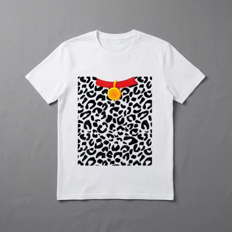 Dalmatiner-Kostüm für Erwachsene Dalmatiner-Kostüm T-Shirt – Klassisches T-Shirt in Schwarz