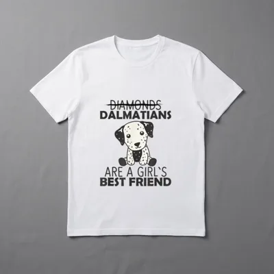 Dalmatiner Mädchen Beste Freund T-Shirt – Klassisches T-Shirt in Schwarz