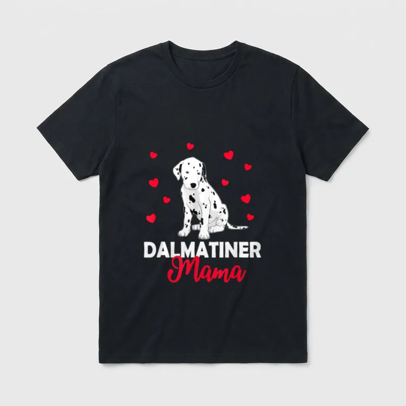 Dalmatiner Mama Hund Hundebesitzer T-Shirt – Klassisches T-Shirt in Schwarz