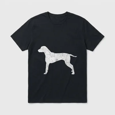 Dalmatiner Vintage T-Shirt – Klassisches T-Shirt in Schwarz