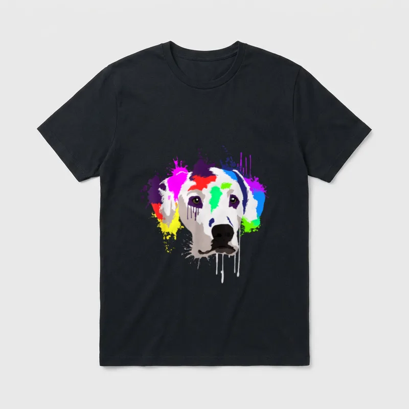 Splash Art Dalmatiner Hundehalter T-Shirt – Klassisches T-Shirt in Schwarz