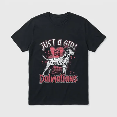 Niedliches für Mädchen Dalmatiner T-Shirt – Klassisches T-Shirt in Schwarz