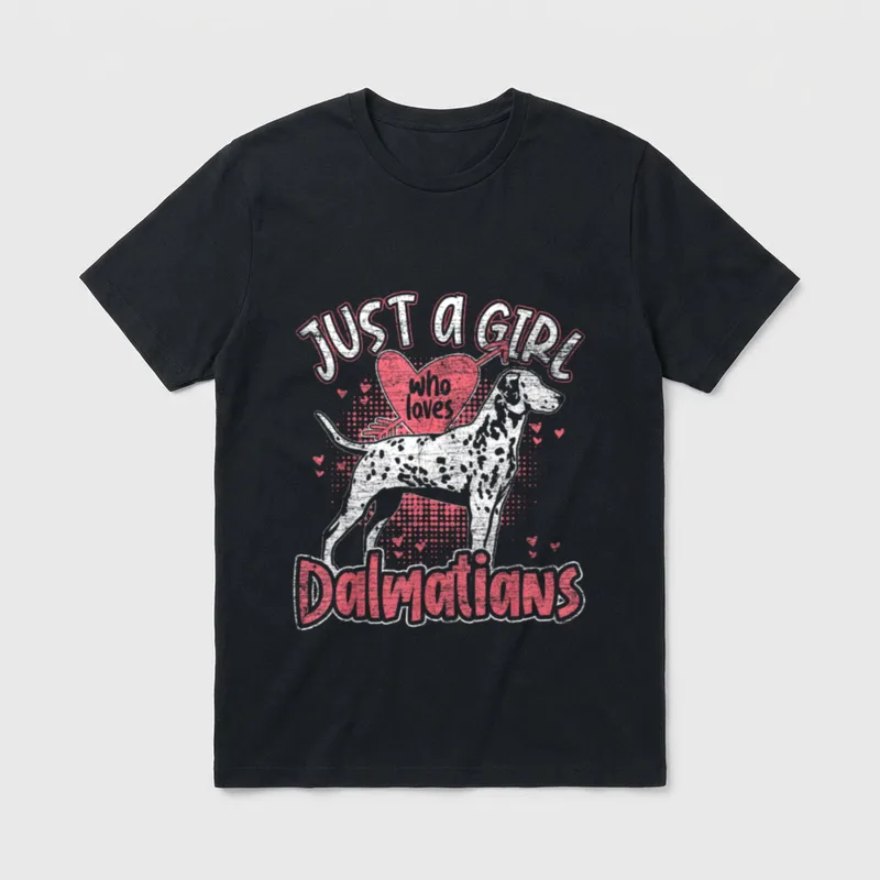 Niedliches für Mädchen Dalmatiner T-Shirt – Klassisches T-Shirt in Schwarz