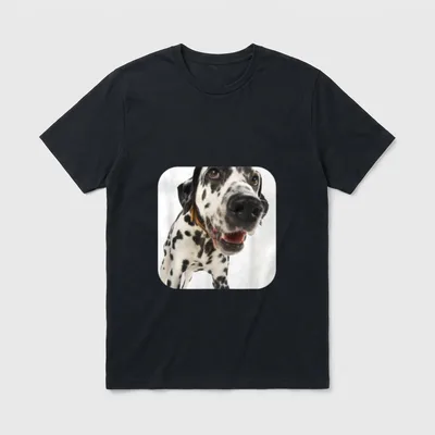 Dalmatiner T-Shirt 0072 – Klassisches T-Shirt in Schwarz