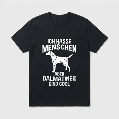 Dalmatiner sind große Dalmatiner T-Shirt – Klassisches T-Shirt in Schwarz