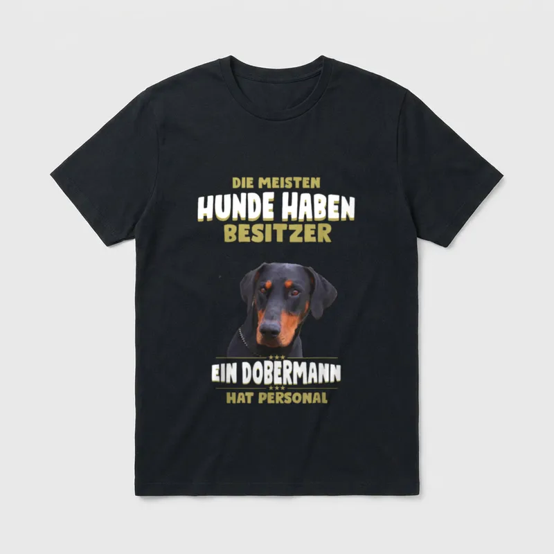 Dobermann Dobermann Hund T-Shirt – Klassisches T-Shirt in Schwarz