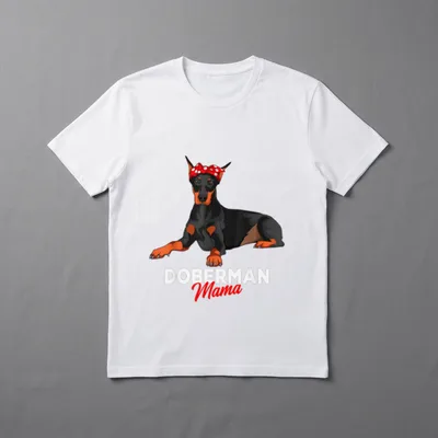 Dobermann Frauchen Doberman Mama T-Shirt – Klassisches T-Shirt in Schwarz