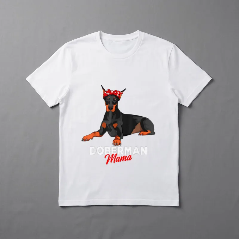 Dobermann Frauchen Doberman Mama T-Shirt – Klassisches T-Shirt in Schwarz