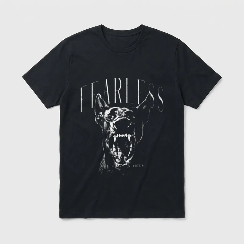 Backprint Streetwear Mode Fashion T-Shirt – Klassisches T-Shirt in Schwarz