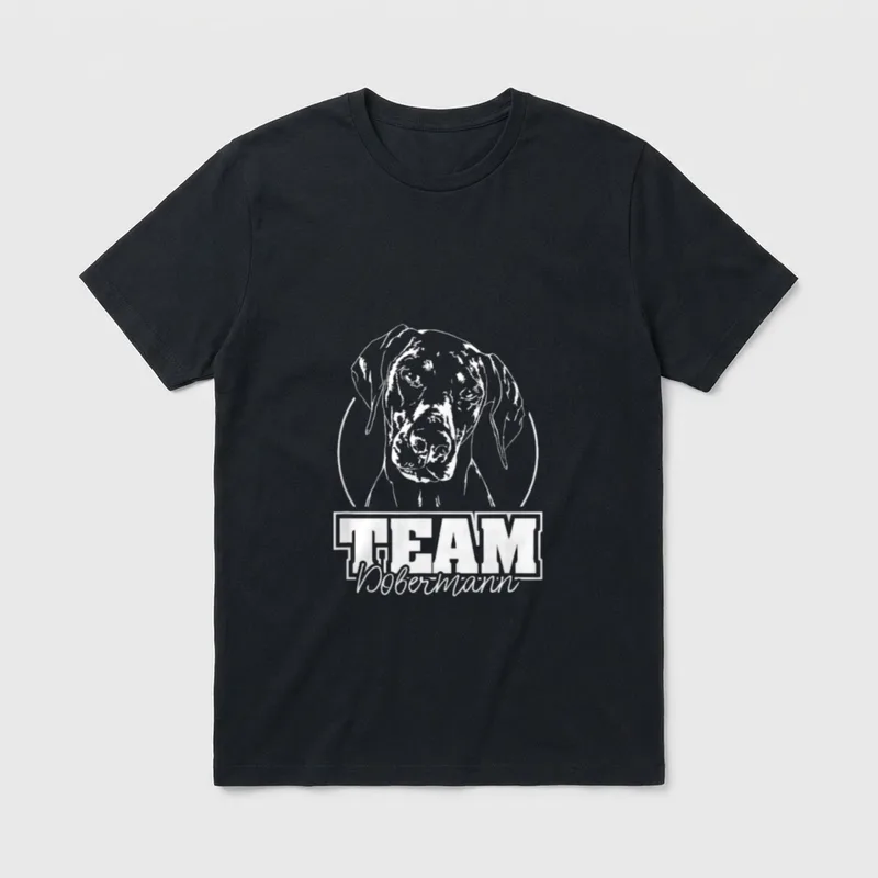 Dobermann IGP Hunde Hund T-Shirt – Klassisches T-Shirt in Schwarz