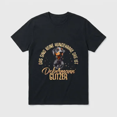 Dobermann Hund Pinscher Hunderasse T-Shirt – Klassisches T-Shirt in Schwarz