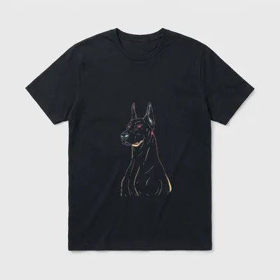 Dobermann Hund Hundebesitzer Hundeliebhaber T-Shirt – Klassisches T-Shirt in Schwarz