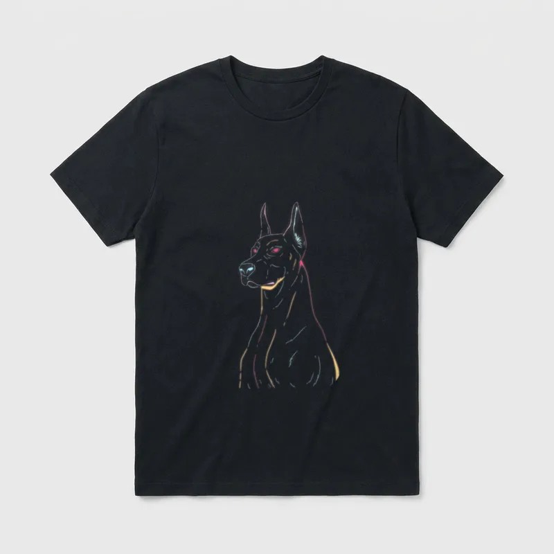 Dobermann Hund Hundebesitzer Hundeliebhaber T-Shirt – Klassisches T-Shirt in Schwarz