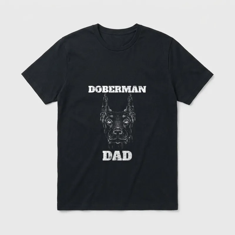Doberman Dad Dobermann Hundebesitzer T-Shirt – Klassisches T-Shirt in Schwarz