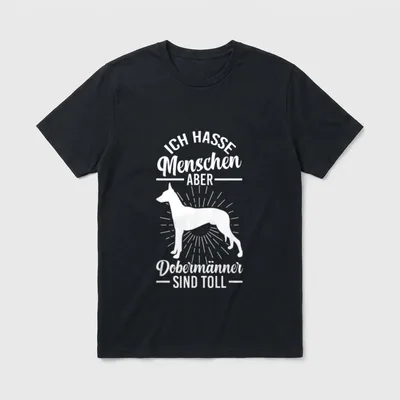 Dobermann sind großartige Dobermann T-Shirt – Klassisches T-Shirt in Schwarz