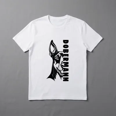 Dobermann Hund Dobermann Besitzer T-Shirt 0069 – Klassisches T-Shirt in Schwarz